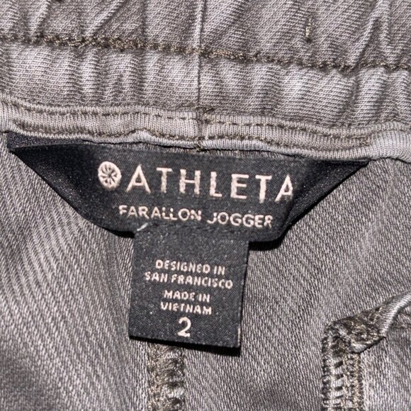 Athleta Jogger Pants, Grey, Women's 2, Farallon Jogger Travel Pant Casual - Picture 7 of 8